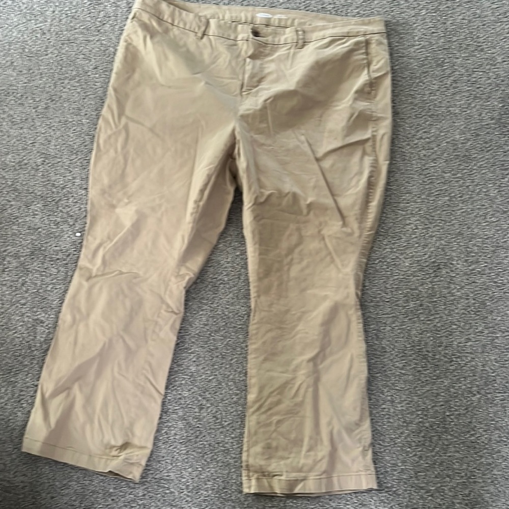 Khaki Boot cut pants
